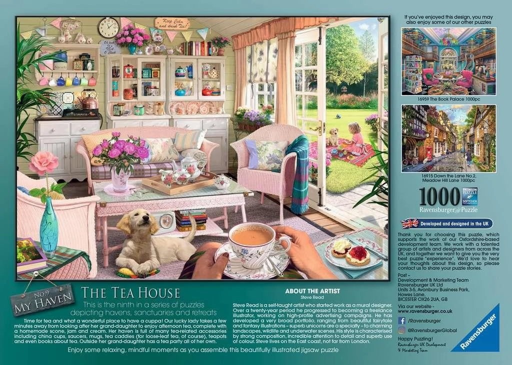 Ravensburger My Haven No9 The Tea House 1000 Piece Jigsaw for Ages 14 