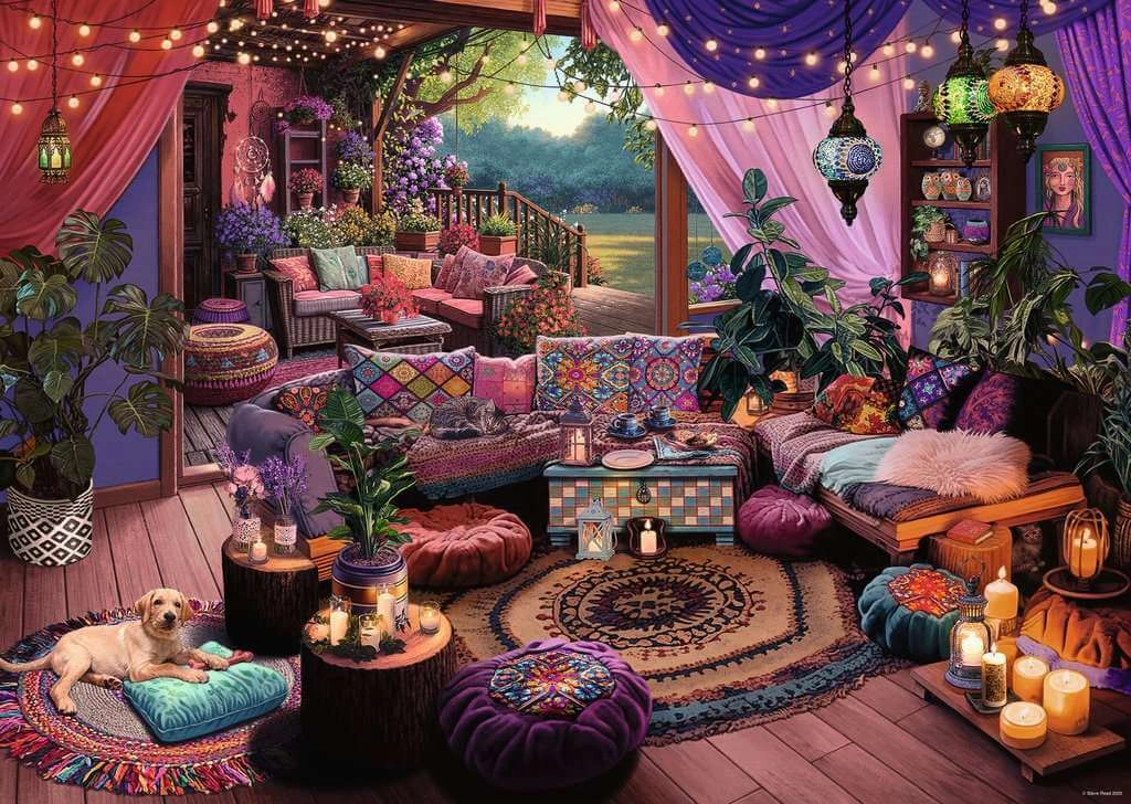 Ravensburger My Haven No.12 Boho Retreat 1000 Piece Jigsaw Ages 14 