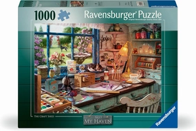 Ravensburger My Haven No.1 The Craft Shed 1000 PC Jigsaw for Ages 14 