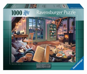 Ravensburger My Haven No. 6 The Cosy Shed 1000 Piece Jigsaw Ages 14 