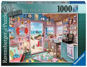 Ravensburger My Haven No.7 The Beach Hut 1000 Piece Jigsaw for Age 14 