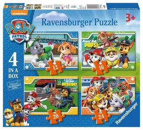 Ravensburger Paw Patrol 4 In A Box Jigsaw Puzzles for Ages 3 and Up