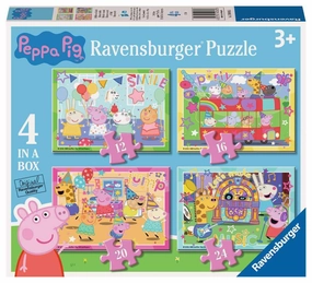 Ravensburger Peppa Pig 4 in a Box Jigsaw Puzzles for Ages 3 and Up