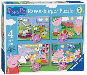 Ravensburger Peppa Pig 4 In A Box Jigsaw Puzzles for Ages 3 and Up