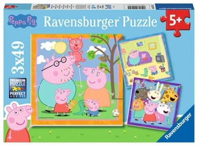 Ravensburger Peppa's Family & Friends 3x49 Piece Jigsaws for Ages 5 