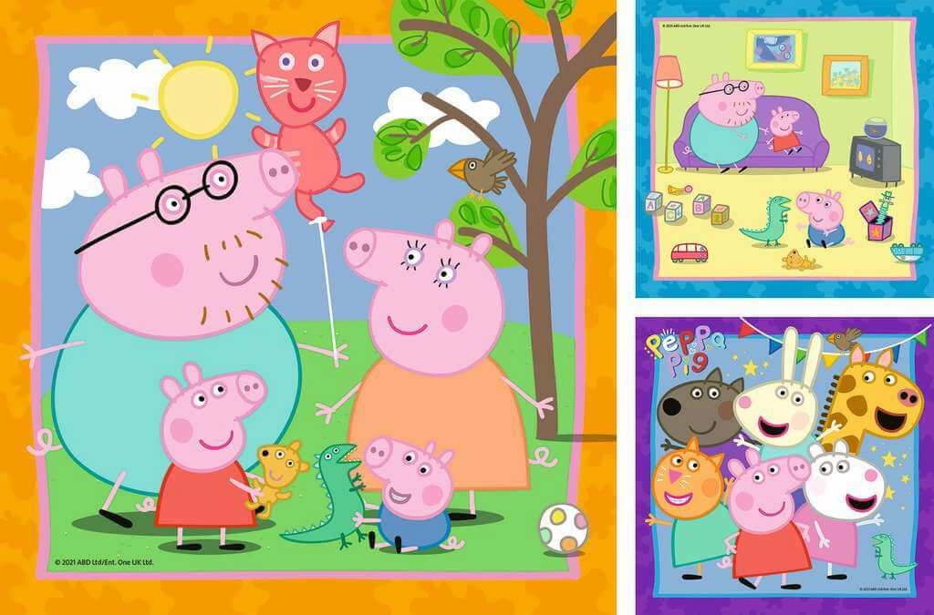 Ravensburger Peppa's Family & Friends 3x49 Piece Jigsaws for Ages 5 