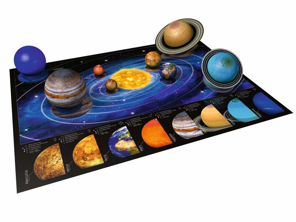 Ravensburger Planetary Solar System 540 PC 3D Globe Jigsaw for Ages 6 