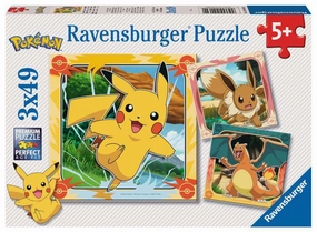 Ravensburger Pokemon 3 x 49 Piece Jigsaw Puzzles for Ages 5 and Up