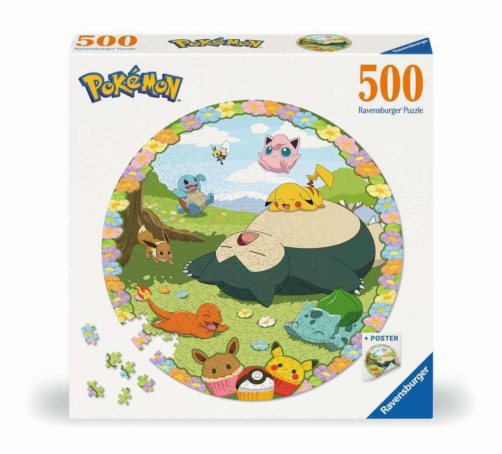 Ravensburger Pokmon 500 Piece Circular Jigsaw Puzzle for Ages 12 and Up