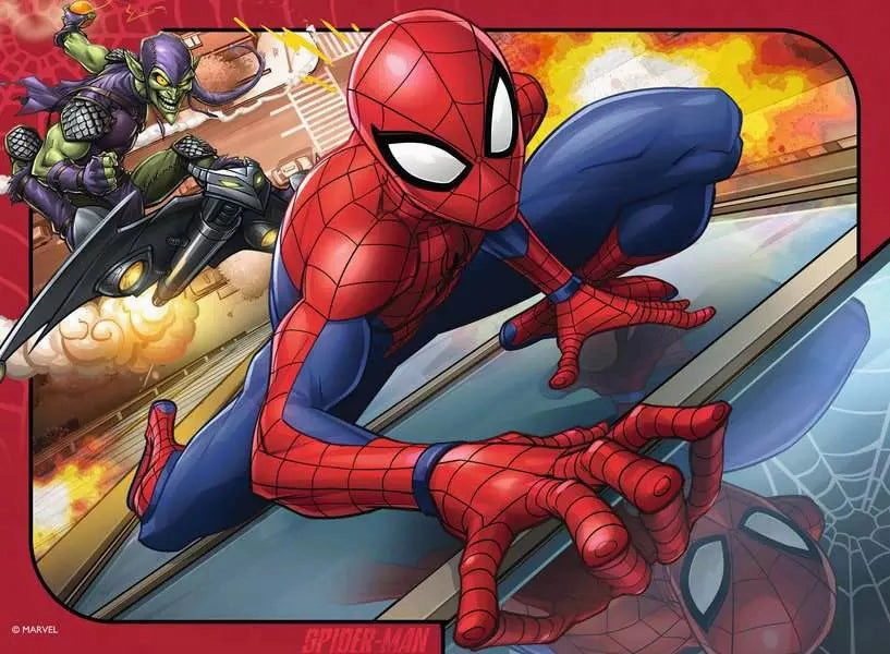 Ravensburger Spider-Man 4 in a Box Jigsaw Puzzles for Ages 3 and Up
