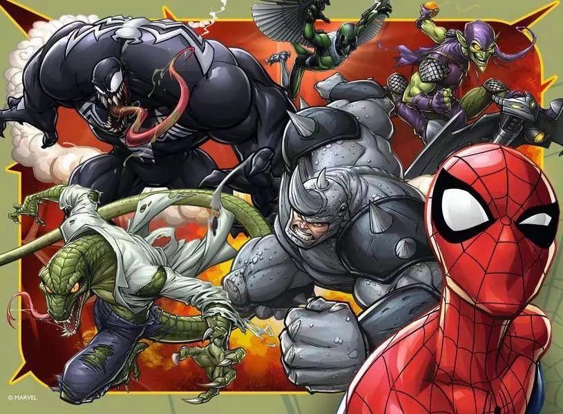 Ravensburger Spider-Man 4 in a Box Jigsaw Puzzles for Ages 3 and Up