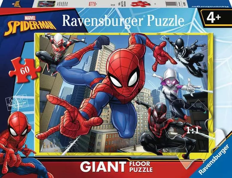 Ravensburger Spider-Man 60 Piece Giant Floor Jigsaw Puzzle for Ages 4 