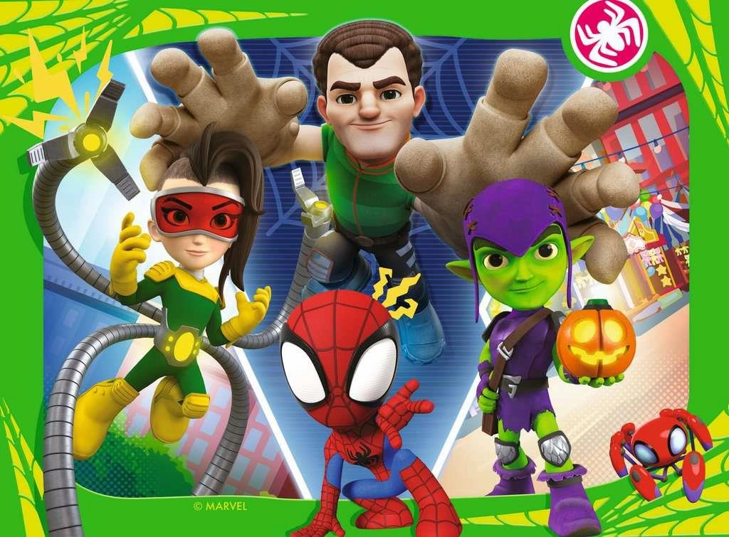 Ravensburger Spidey & His Amazing Friends 4 in a Box Jigsaw for Age 3 