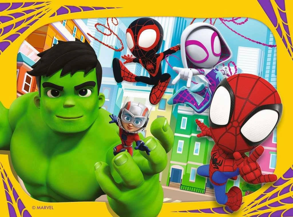 Ravensburger Spidey & His Amazing Friends 4 in a Box Jigsaw for Age 3 