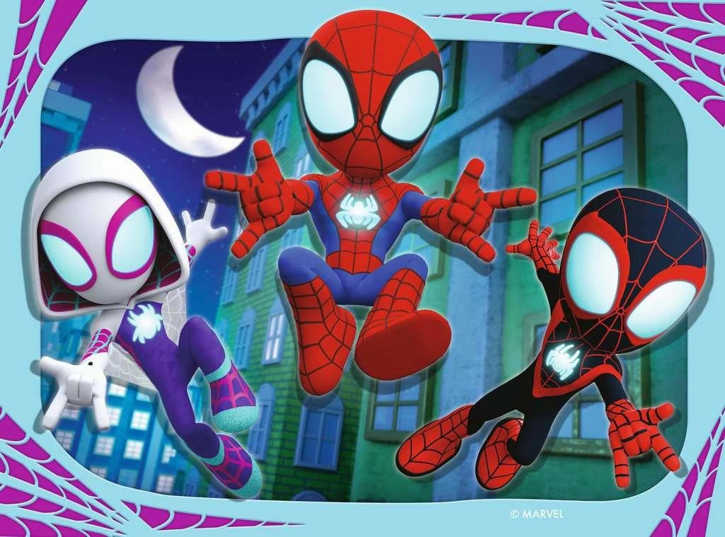 Ravensburger Spidey & His Amazing Friends 4 in a Box Jigsaw for Age 3 