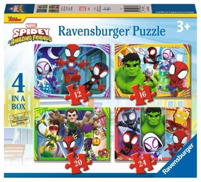 Ravensburger Spidey & His Amazing Friends 4 in a Box Jigsaw for Age 3 