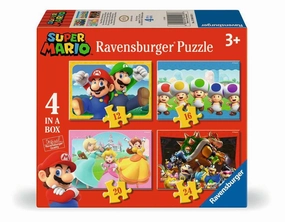 Ravensburger Super Mario 4 in a Box Jigsaw Puzzles for Ages 3 and Up