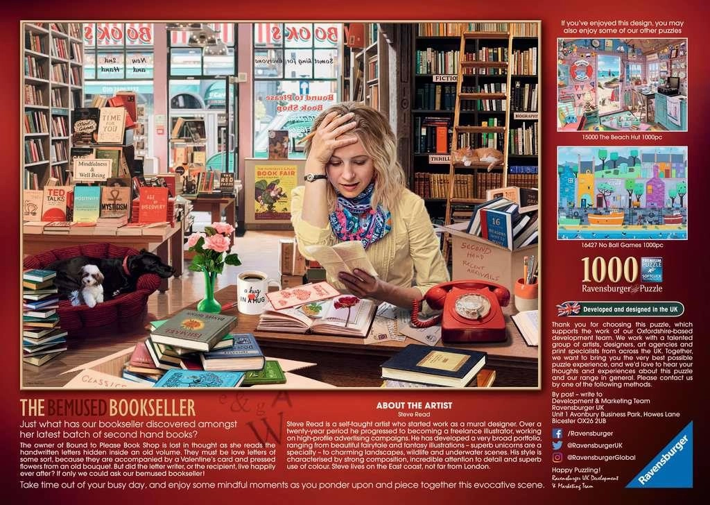 Ravensburger The Bemused Bookseller 1000 Piece Jigsaw for Ages 14 & Up