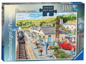 Ravensburger The Country Station 100 Piece Jigsaw for Ages 10 and Up