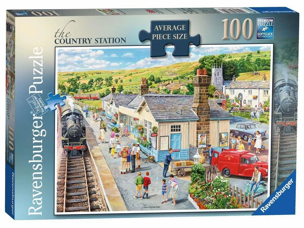 Ravensburger The Country Station 100 Piece Jigsaw for Ages 10 and Up