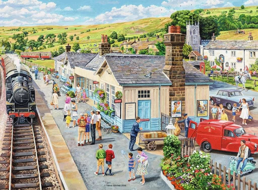 Ravensburger The Country Station 100 Piece Jigsaw for Ages 10 and Up