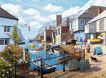 Ravensburger Tranquil Harbour 500 Piece Jigsaw Puzzle for Ages 10 & Up