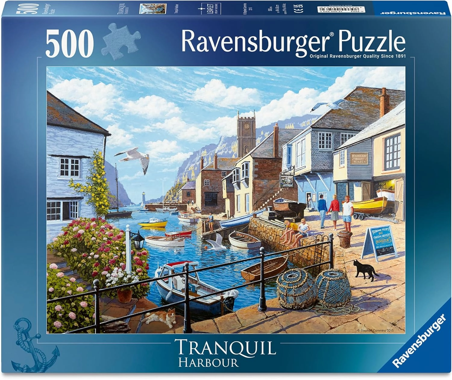 Ravensburger Tranquil Harbour 500 Piece Jigsaw Puzzle for Ages 10 & Up