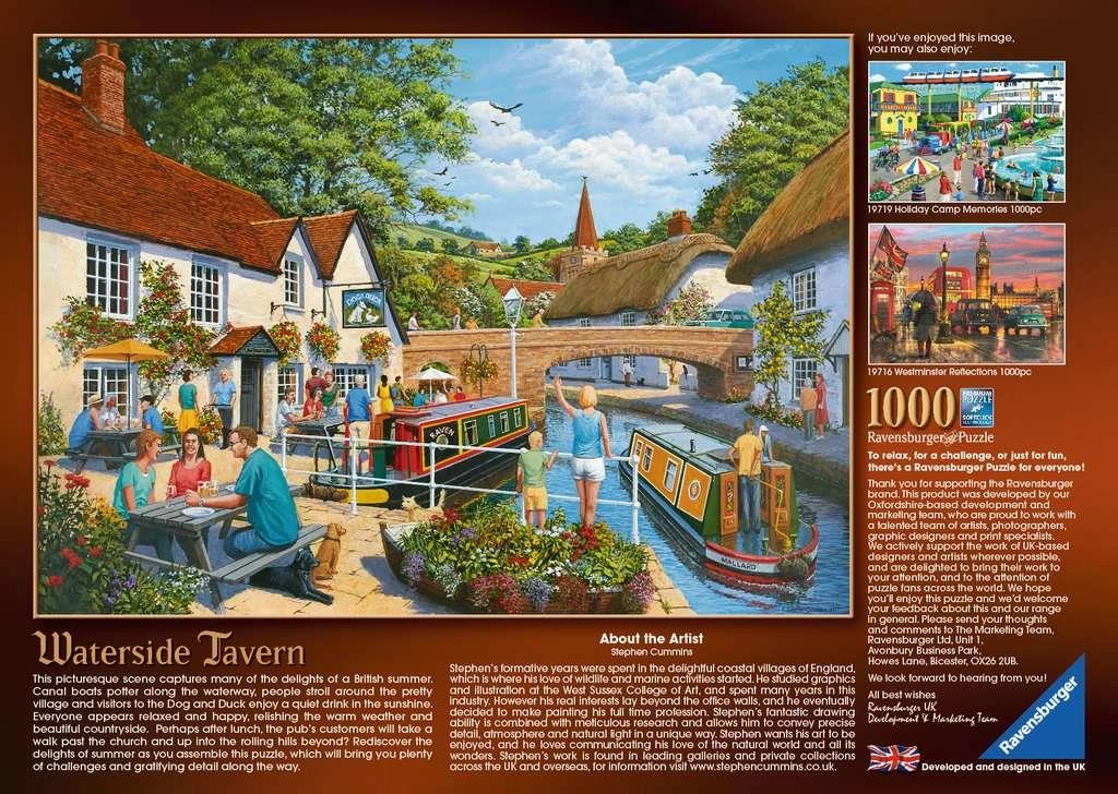 Ravensburger Waterside Tavern 1000 Piece Jigsaw for Ages 14 & Up