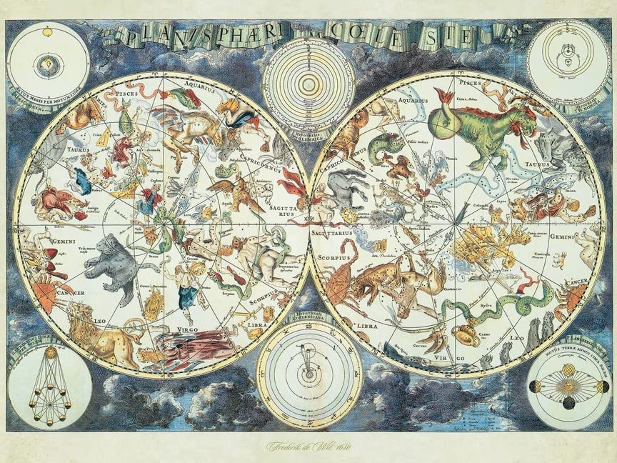 Ravensburger World Map Of Fantastic Beasts 1500 Piece