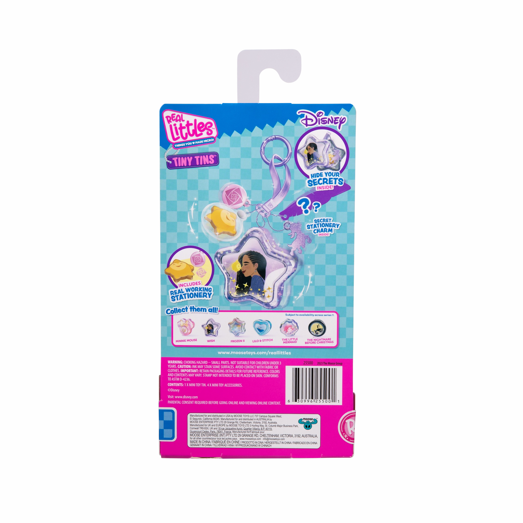 Real Littles Disney Tiny Tins Keychain Single Pack Assorted Styles