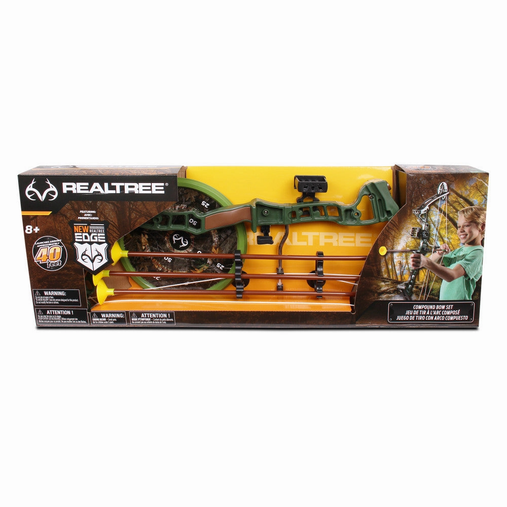 RealTree Adventure Kids' Toy Compound Bow Set - 30" Camo with Suction Arrows
