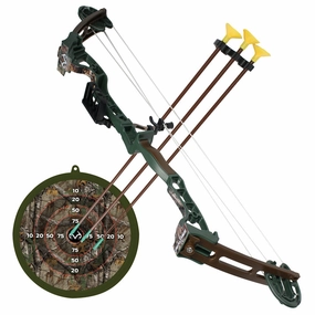RealTree Adventure Kids' Toy Compound Bow Set - 30" Camo with Suction Arrows