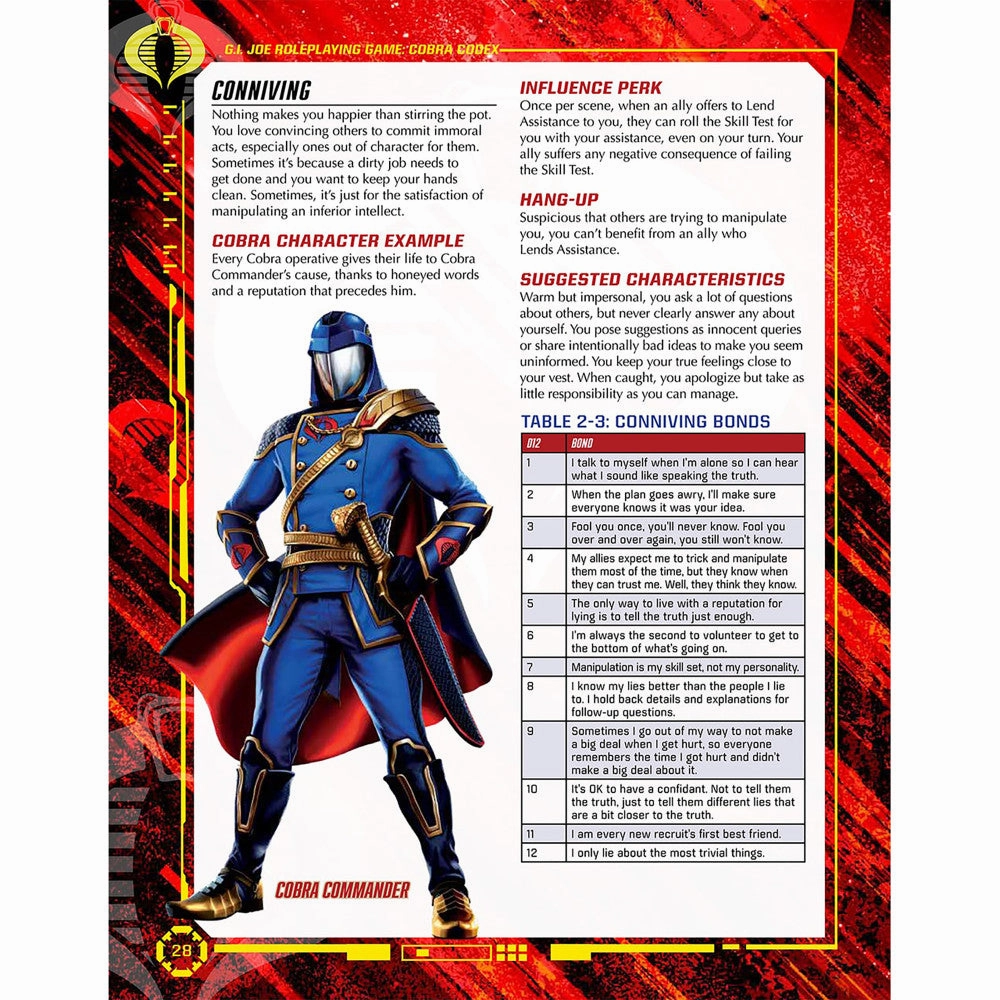 Renegade Games Studios G.I. JOE RPG Cobra Codex Sourcebook