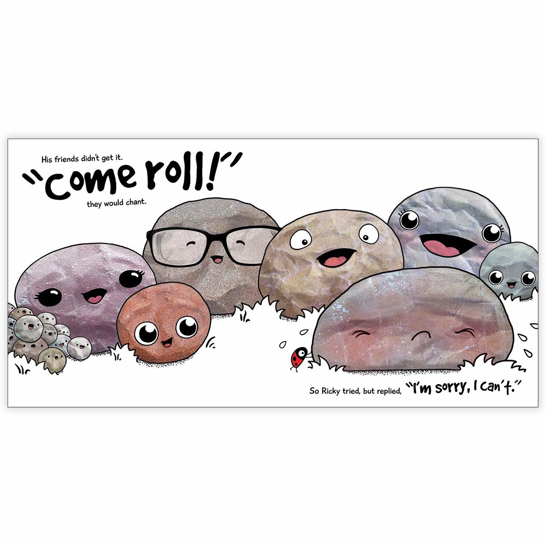Ricky the Rock That Couldn't Roll - Inspiring Children's Book