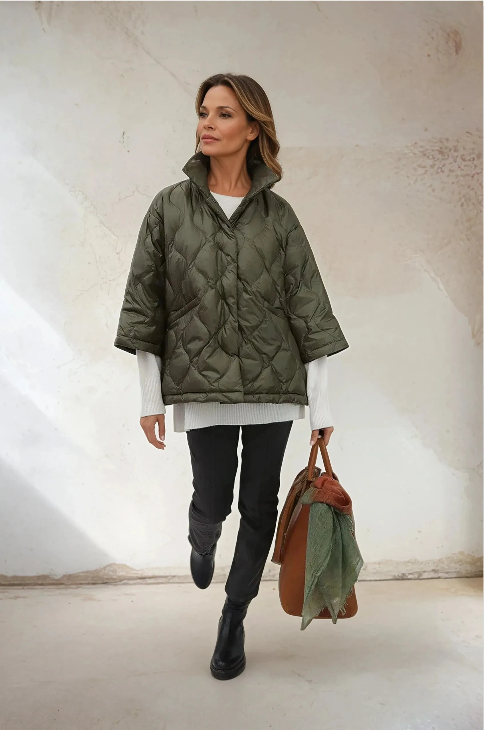 RIMINI CROP GOOSE DOWN JACKET