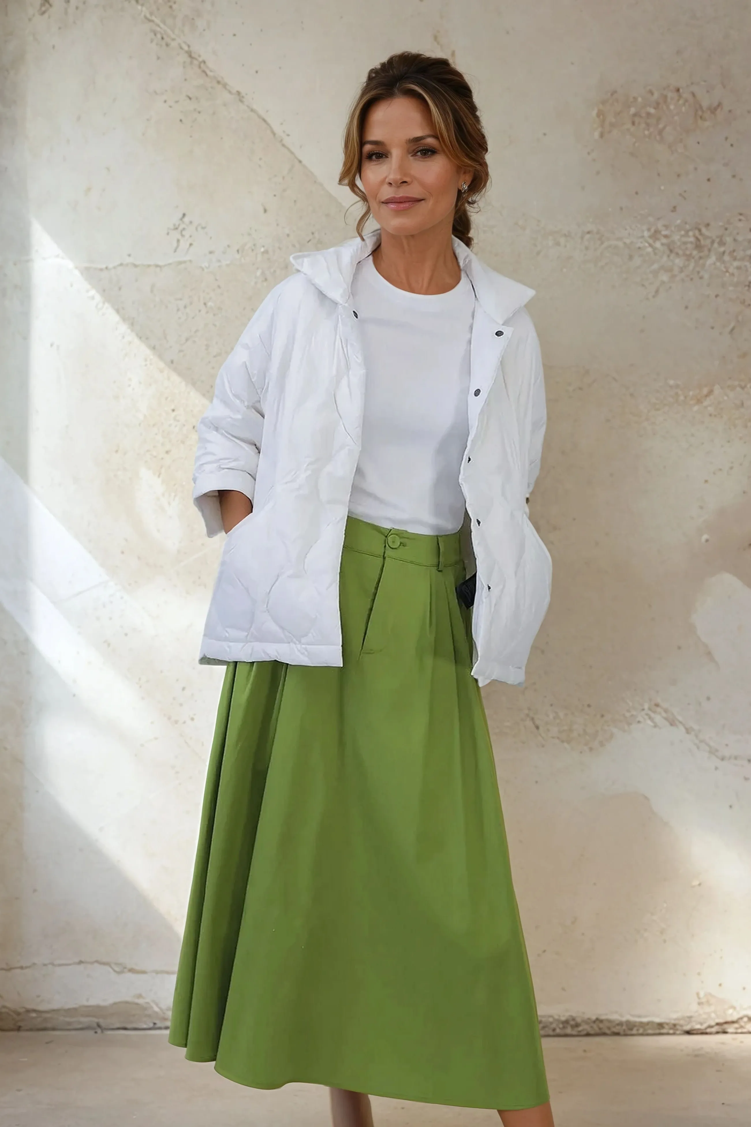 RIMINI CROP GOOSE DOWN JACKET