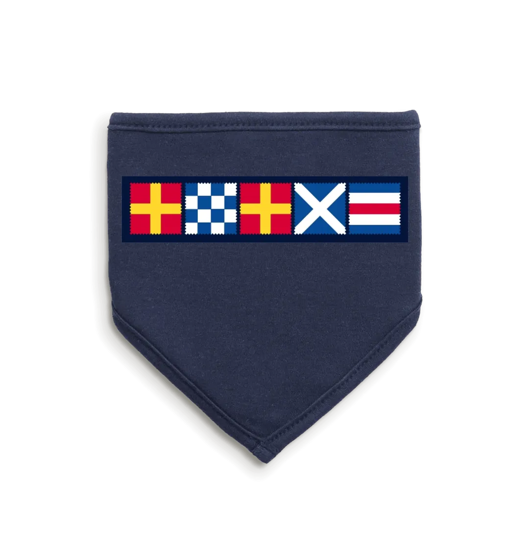 R.N.R.M.C Flag Logo Baby Bandana Bib