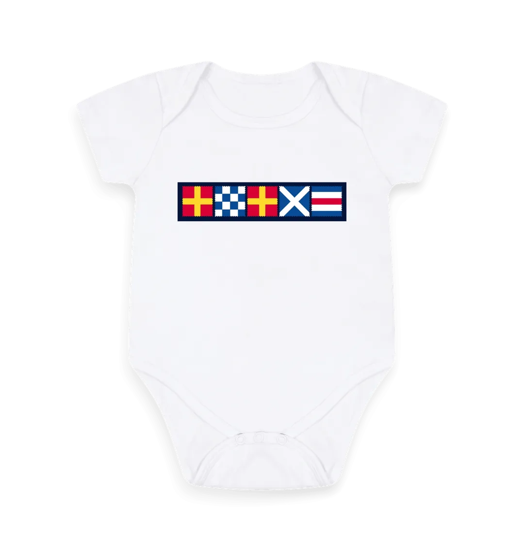 R.N.R.M.C Flag Logo Baby Grow