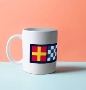 R.N.R.M.C Flag Logo Ceramic Mug