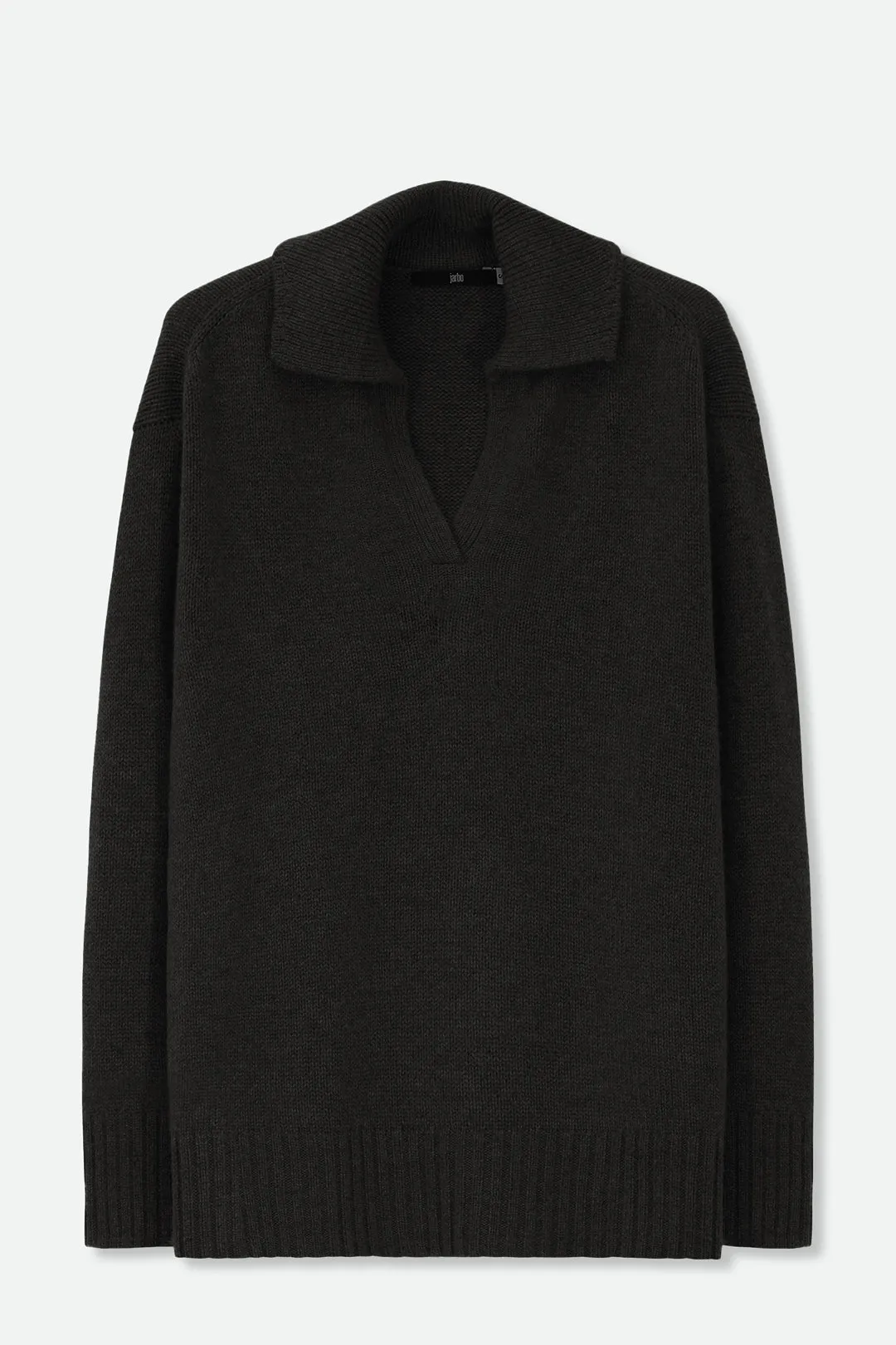 ROUEN POLO NECK SWEATER IN CASHMERE MERINO 4 PLY KNIT