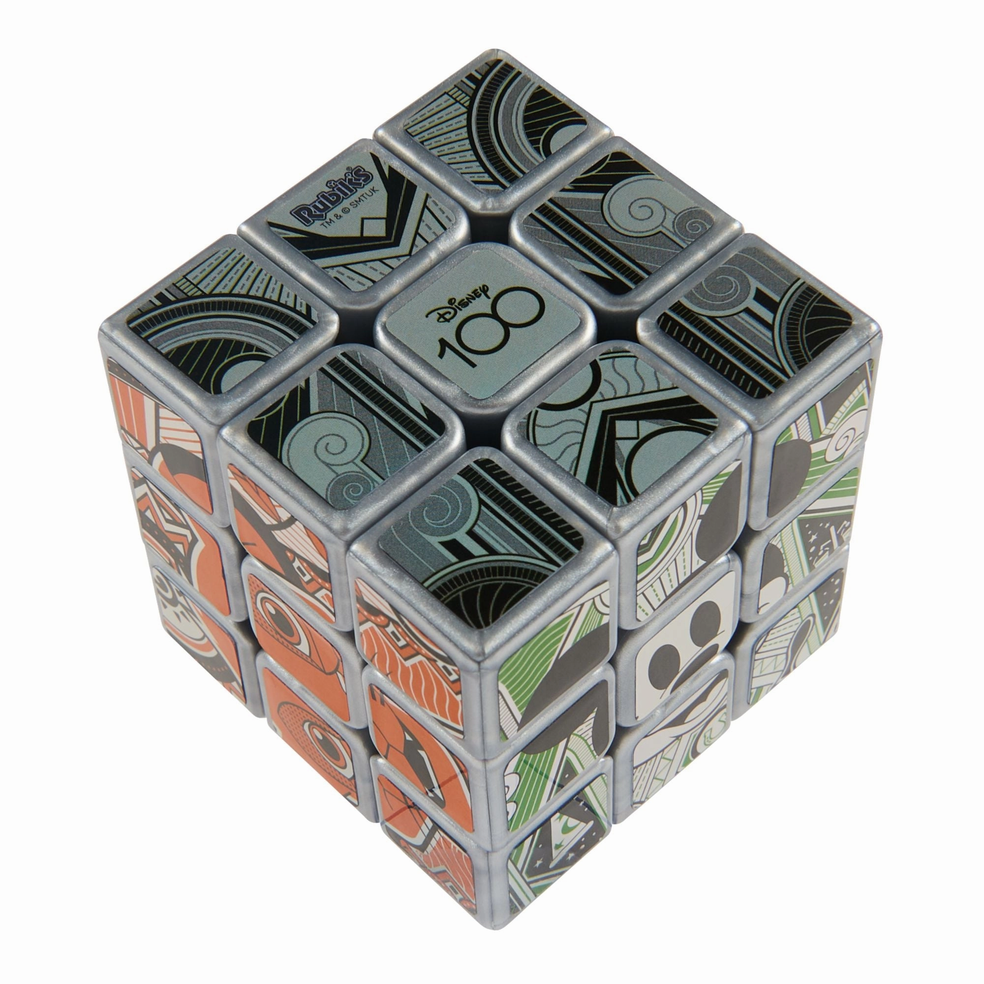 Rubik's Cube Disney 100th Anniversary Metallic Platinum Cube