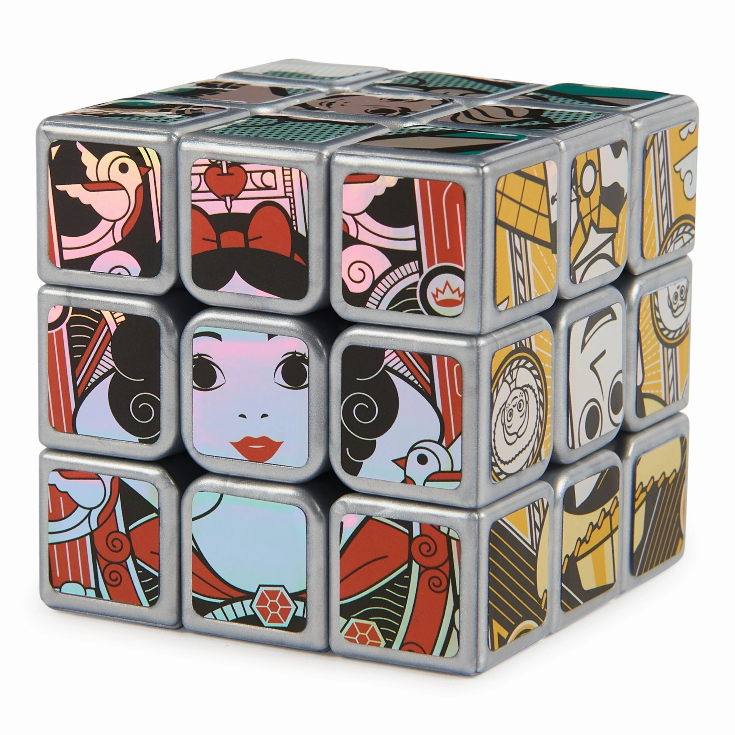 Rubik's Cube Disney 100th Anniversary Metallic Platinum Cube