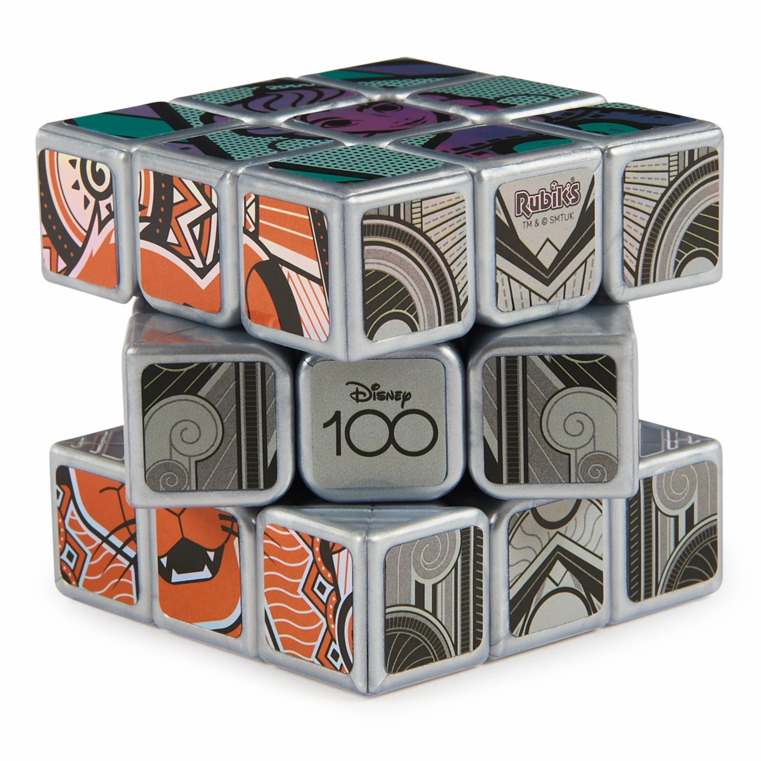 Rubik's Cube Disney 100th Anniversary Metallic Platinum Cube