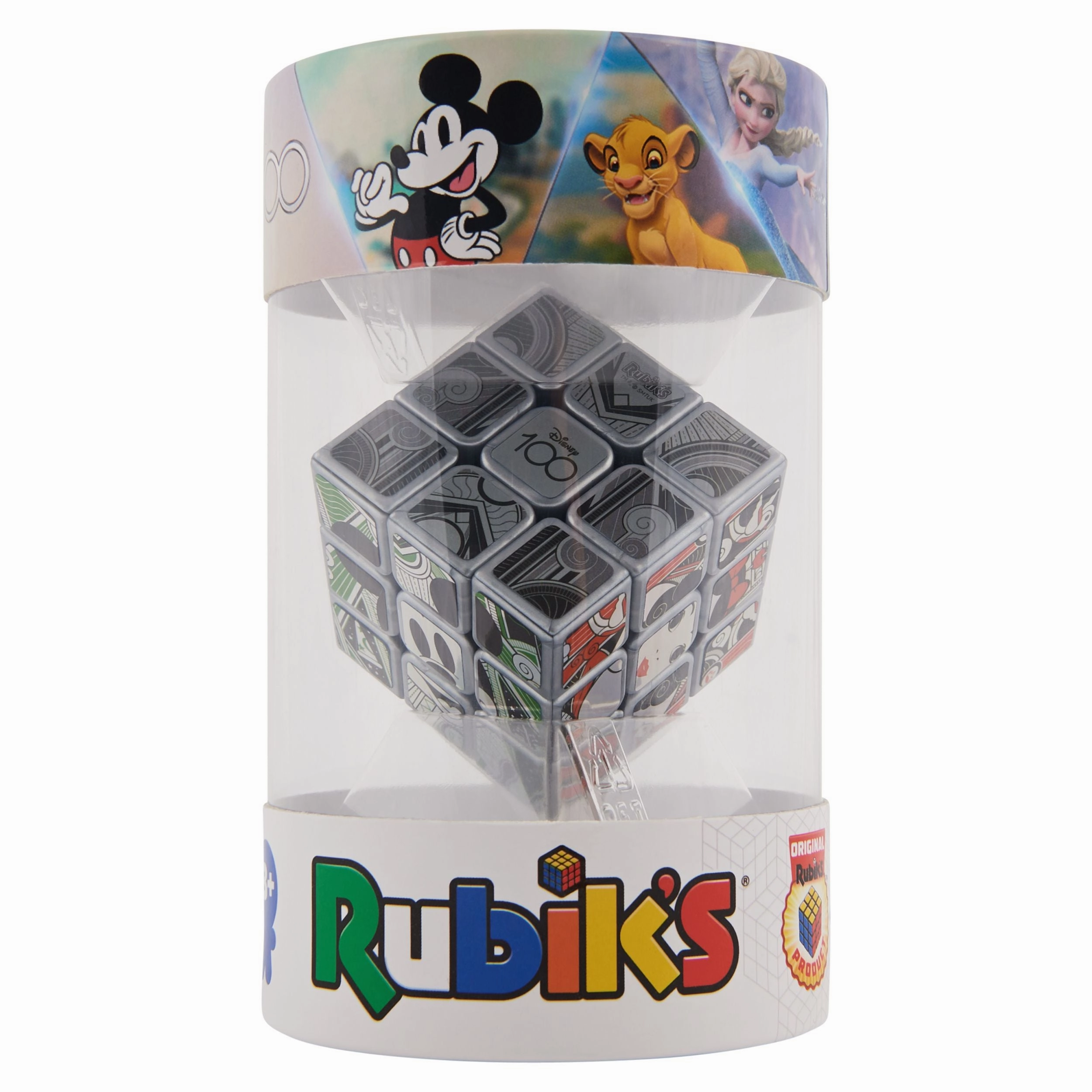 Rubik's Cube Disney 100th Anniversary Metallic Platinum Cube