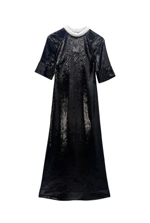 Run for the Roses Astor Gown - Black Sequins