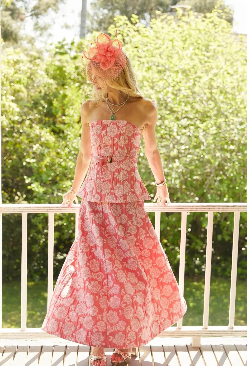 Run for the Roses Guest Skirt - Coral