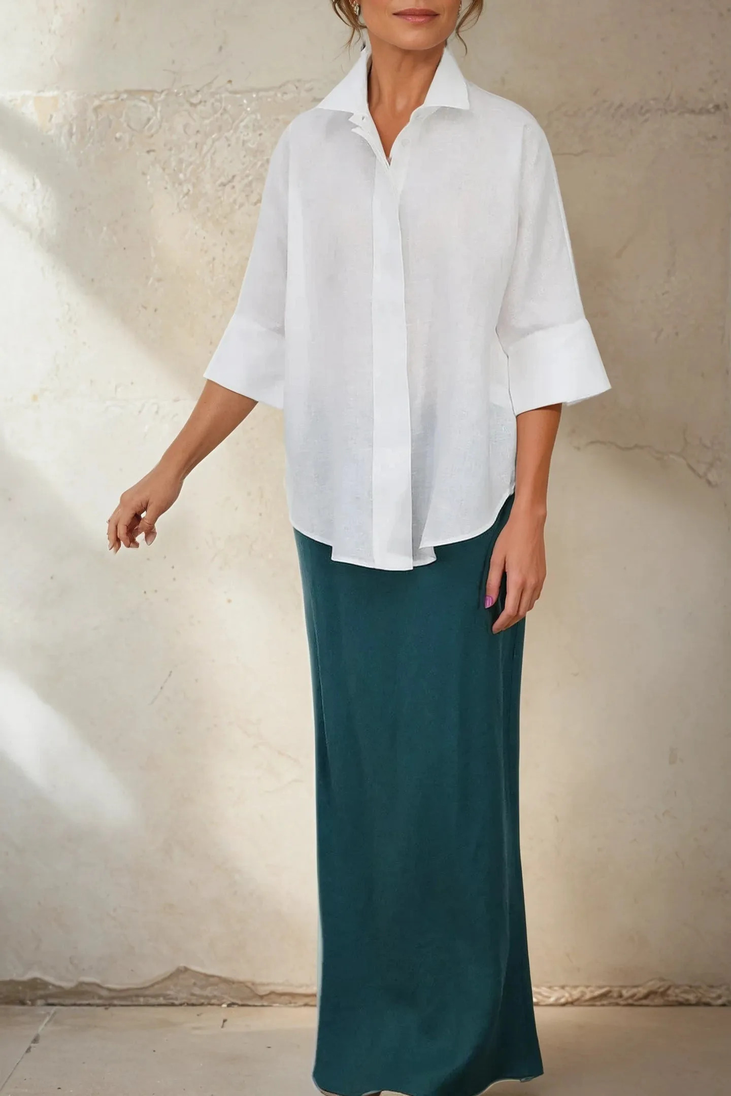 SAHANA DOLMAN SHIRT IN LINEN