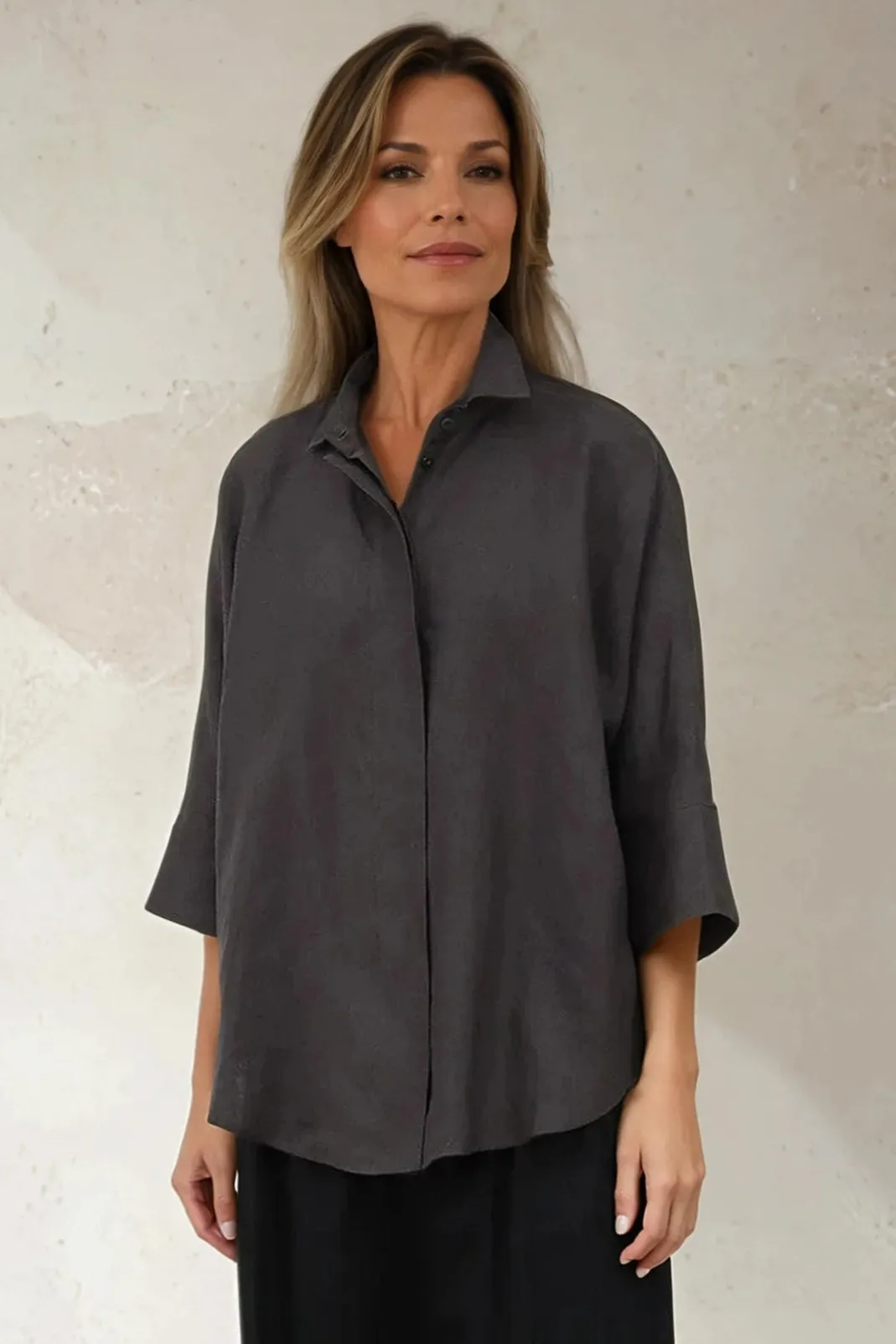 SAHANA DOLMAN SHIRT IN LINEN