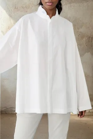SAIGE OVERSIZE SHIRT IN ITALIAN COTTON POPLIN
