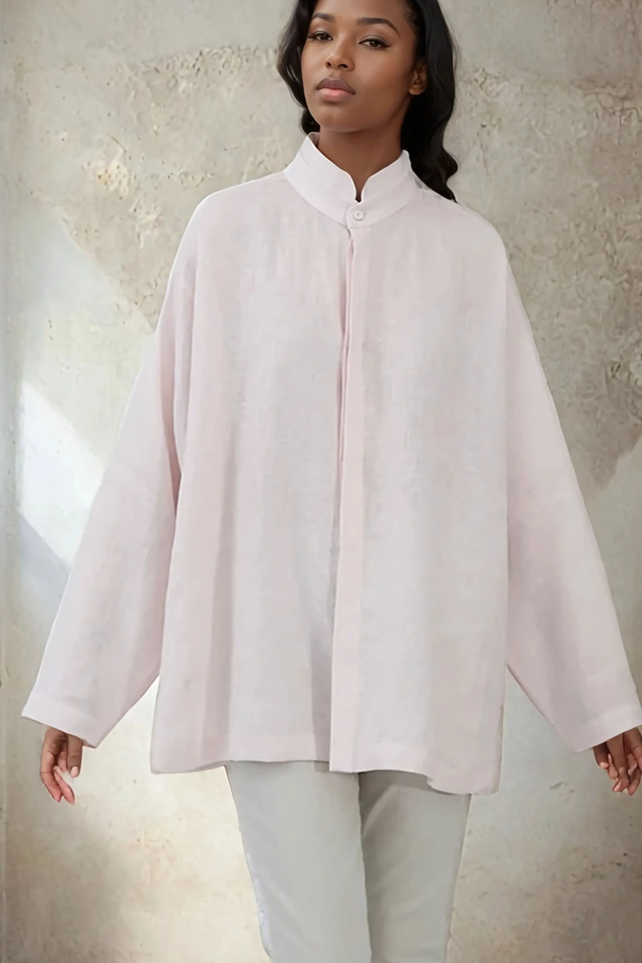SAIGE OVERSIZE SHIRT IN ITALIAN LINEN